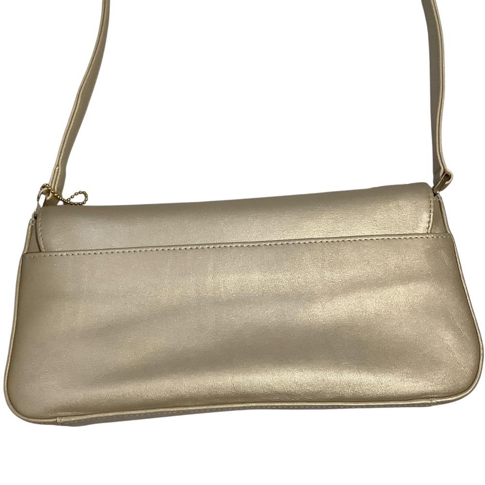 Giani Bernini Metallic Gold Mini Baguette Shoulder Bag - Picture 3 of 13